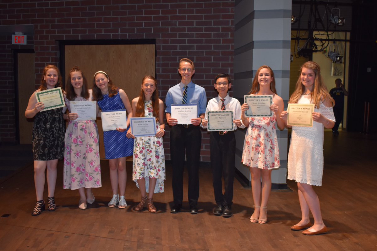 Creekside_MS's tweet photo. Fine Arts awards and our Citizen of the year. Talented students! #miched #crk1819 @zeelandschools ... A special thanks to @benhondorp for saluting all the students! #namereader https://t.co/Qi3yUWABBE