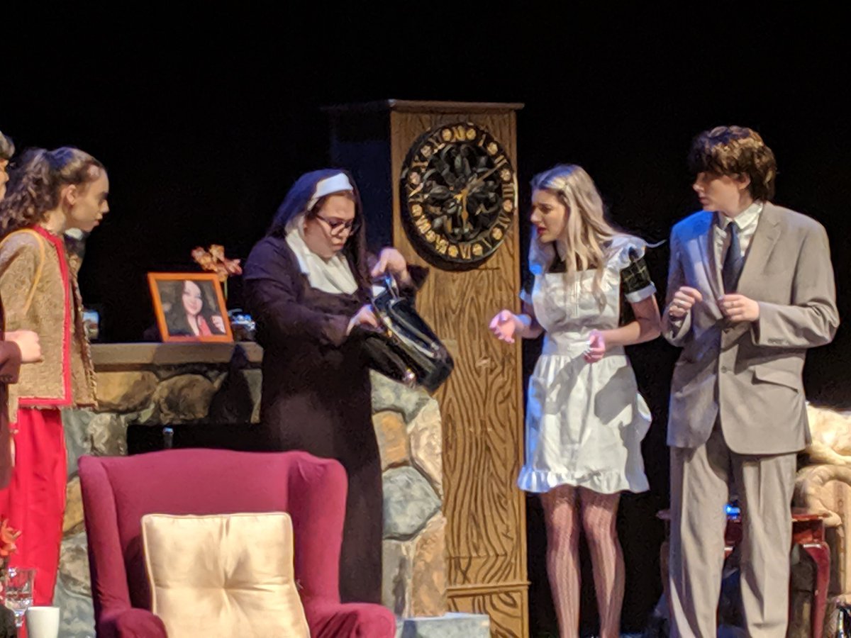 MarazziPatrizia's tweet photo. Gr. 12 R.A.P. Drama presents... Cafe Chaos. A chaotic murder mystery.  What a thrilling performance!  @StElizabeth2013   @StElizabethRAP https://t.co/tBJlkALAob