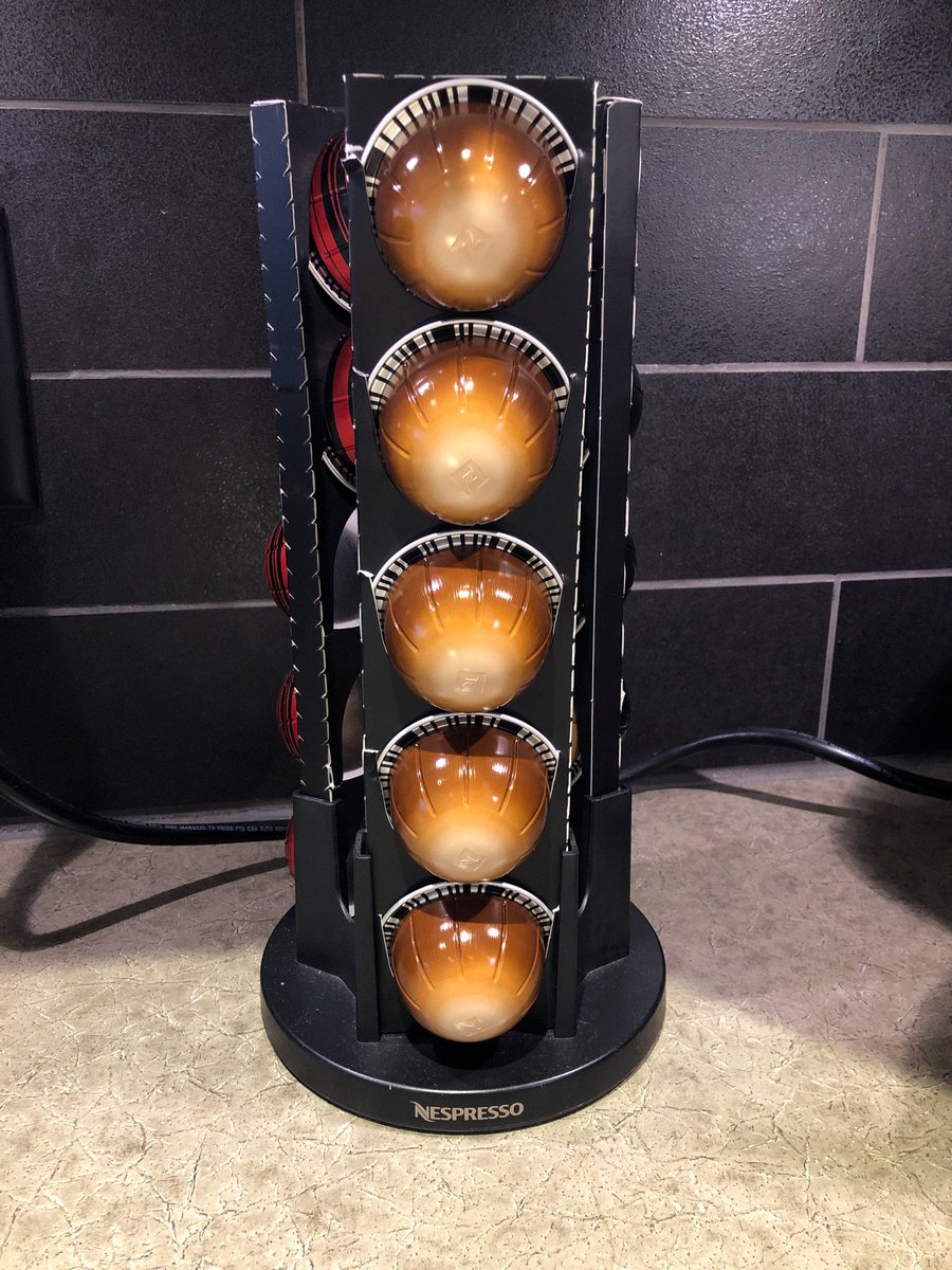 nortondanny's tweet photo. @NespressoUSA Has there been any discussions about creating a reusable insert for the Nespresso Vertuo Capsule Holder now that packaging has been reduced? I am totally onboard with reducing the amount of packaging but also would love a way to elegantly display my capsules. 1/2 https://t.co/bTOXjMGdl2