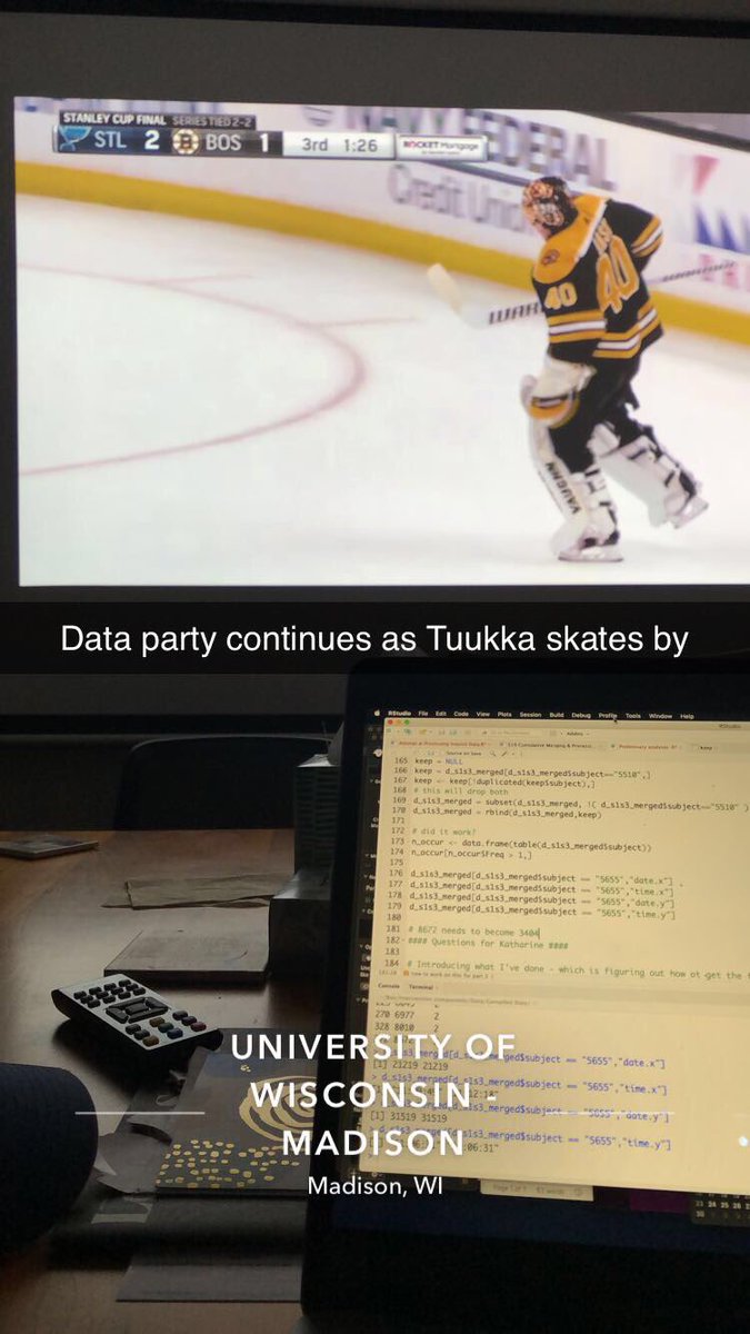 LauraLaurRivera's tweet image. When both data cleaning and hockey matter #dataparty