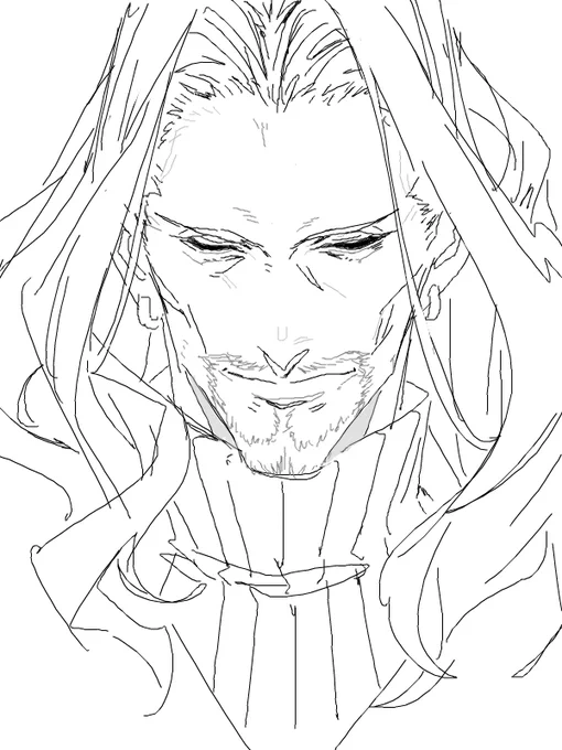 (こういうやや俯瞰な鼻を描くのがとても気持ちが良いんです(◔౪◔) 