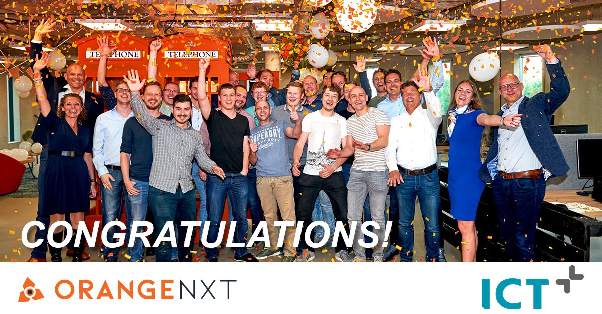 ICT_Group's tweet photo. #Congratulations to #OrangeNXT who has been selected as “Country Partner of the year 2019” by #Microsoft #Netherlands! Learn more: https://t.co/3n0jghldrM #digitaltransformation #countrypartneroftheyear #AI #IIoT #ICTGroup #proud https://t.co/LBxRVisLU3