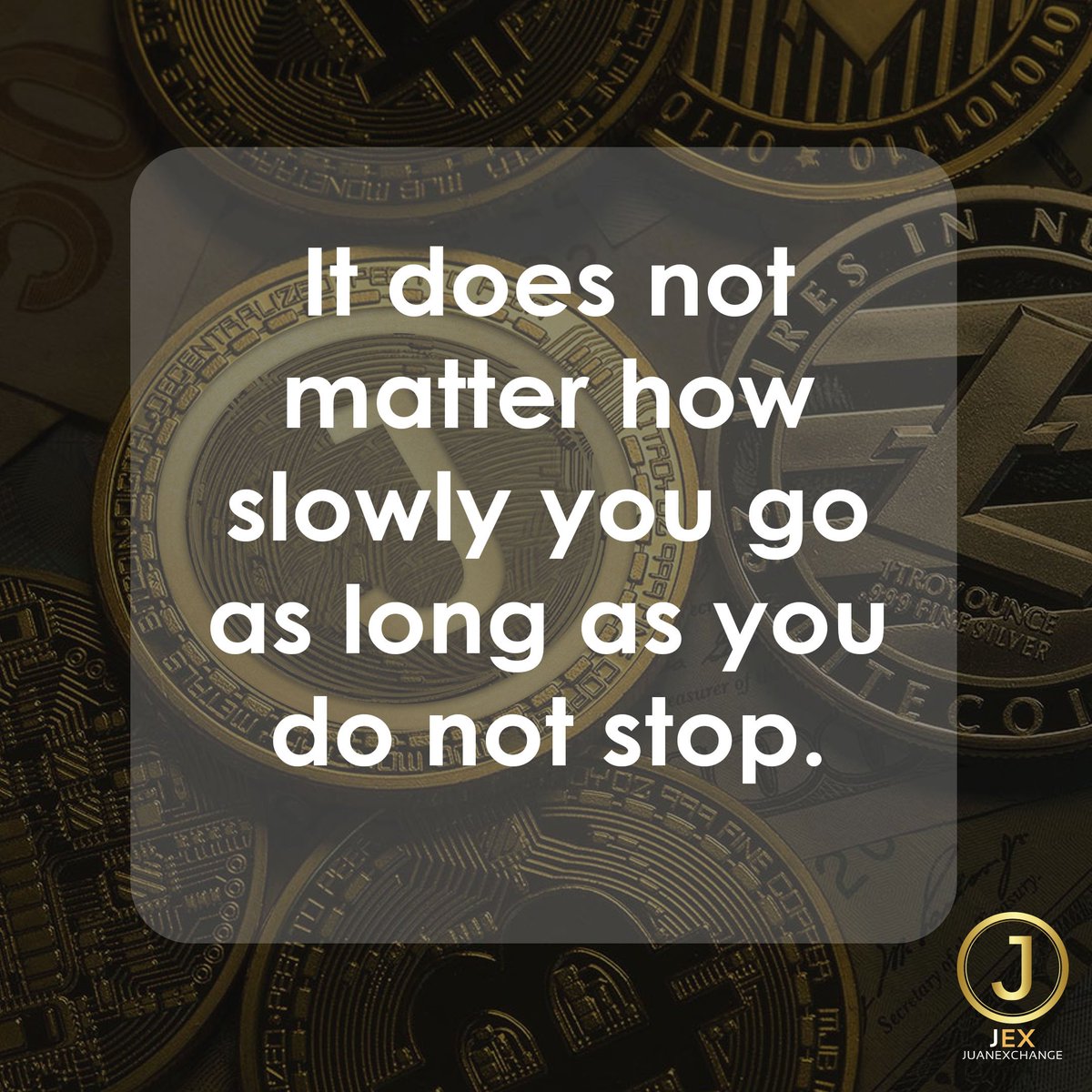 JuanExchange's tweet photo. Happy Friday everyJuan! Weekend is coming but we should never end our desire to keep moving! 
.
.
.
#FridayVibe #JuanExchange #Cryptocurrency #JEx #VCE #Motivation https://t.co/GQZUtEOBuL