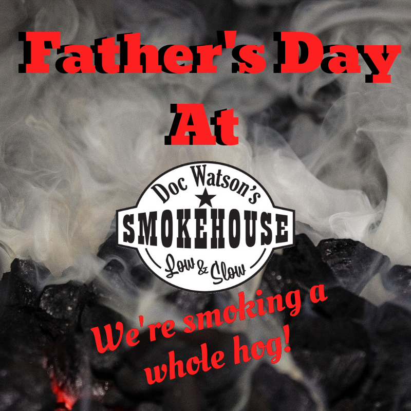 doc_watsons's tweet photo. #FathersDay is only ONE WEEK away! Make plans to join us at #DocWatsons Smokehouse in #Romeoville for our annual Father's Day #PigRoast! https://t.co/hiKGHYak91