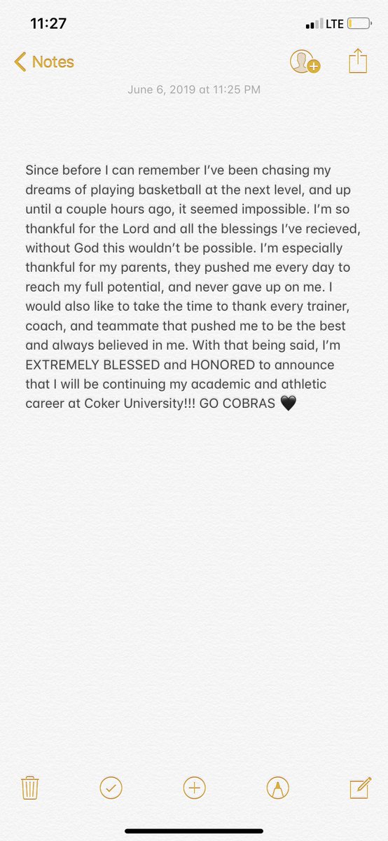sfabre13's tweet photo. So blessed I can’t describe the feeling! Proud to be a cobra 💯 @coach_jmerrill @CoachE_Kisonas https://t.co/8i4TAnwQeD