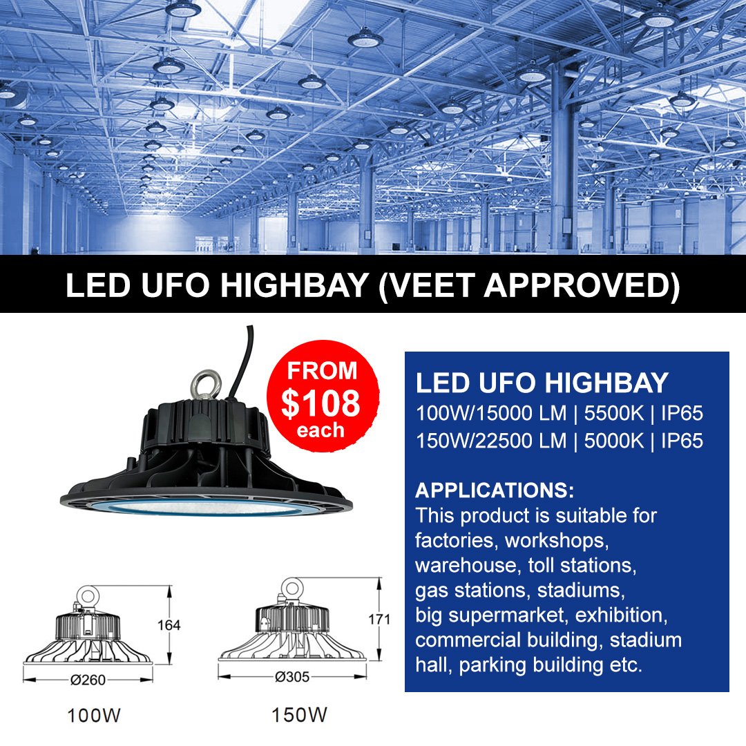 [In Stock Now] 100W /150W LED UFO Highbay on Sale! - mailchi.mp/lightonline/in…