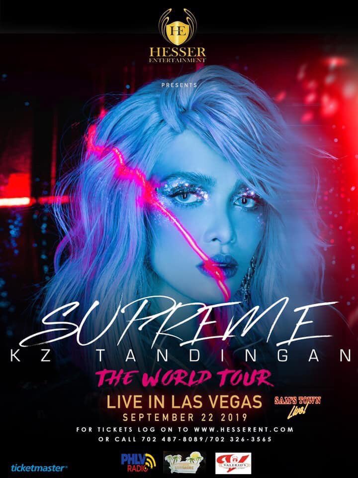 HesserEnt's tweet photo. SUPREME KZ TANDINGAN: Tickets are NOW AVAILABLE!!! Go to https://t.co/IvP3ZKZQFA 
Are you ready for the Asia's Soul Supreme's first solo concert in LAS VEGAS???
KZ Tandingan concert will take place on September 22, 7:00 pm at Sam's Town Live! 
#hesserentertainment #SupremacyKZ https://t.co/HkOJR0PMpD