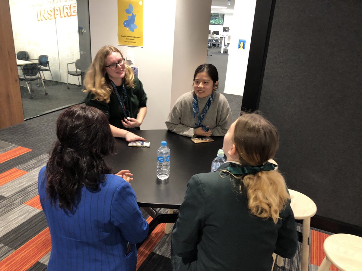 RuthJamesNZ's tweet image. Had a group of high school girls in the @Xero office today for #Shadowtech19 - gave them tour of the office, they ‘speed’ met some of the amazing women who work in the tech teams - and we wrapped it up with some coding #womenintech