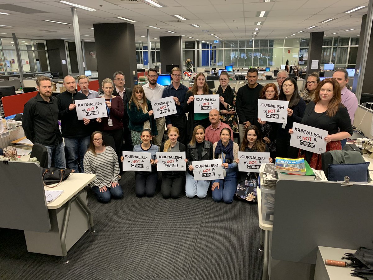 jesswarriner's tweet image. Community News standing with our News Corp and ABC colleagues against the #AFPraids. #pressfreedom #journalismisnotacrime