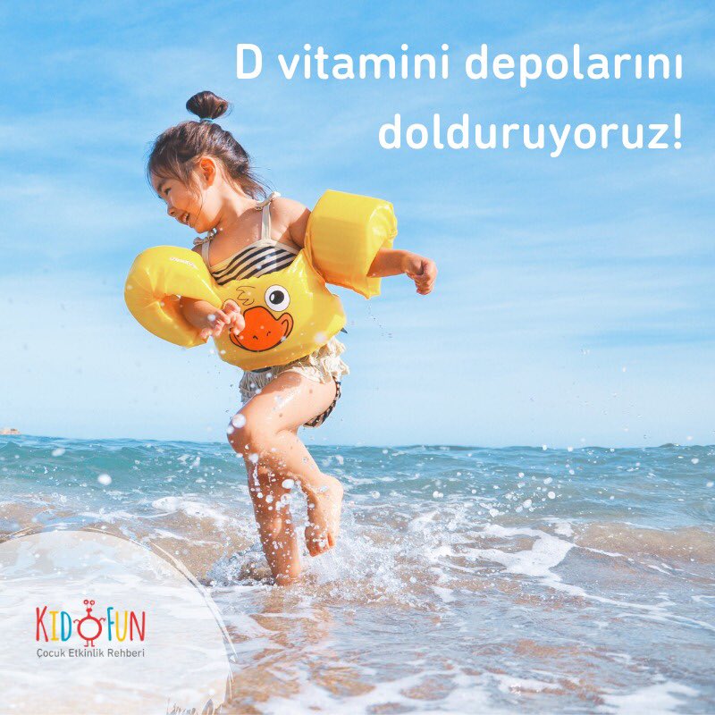 KidofunApp's tweet photo. D vitamini içeren gıdalar tüketerek günlük ihtiyacınızın en fazla yüzde 20’sini karşılayabiliyorsunuz. Geri kalanı için güneş ışığı şart! Ülkemizde güneş ışınlarından en çok fayda görülecek zamanlar Mayıs ayından Kasım ayına kadar saat 11.00 ile 15.00 arasındaki zaman dilimidir. https://t.co/a7o73gAUwA
