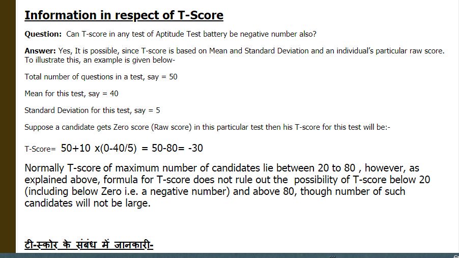 ViGayu01's tweet photo. Candidates questioning about negative T score in CBAT of ALP should see this...#ALP #RRB #rrballahabad #rrbalp #rrbkolkata #rrbbhopal #rrbmumbai #CBAT #pyscho #negavtie #tscore #TScore @striker_air2019 https://t.co/0qS9EJqpQS