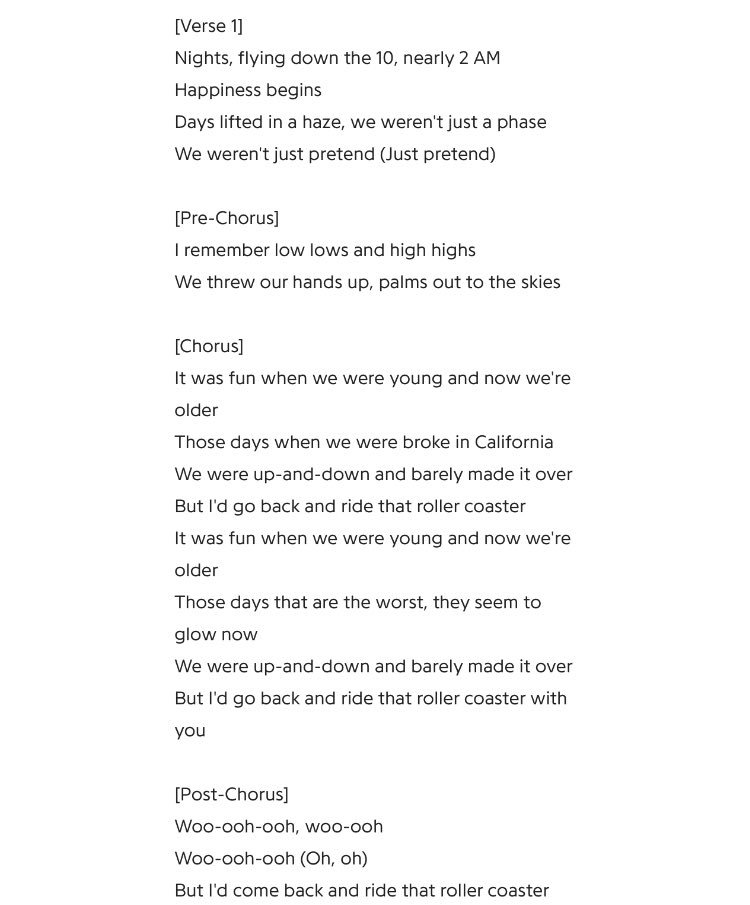 Jonas Brothers News Jonas Brothers Rollercoaster Lyrics Full Text T Co Gz9ra1ro1s Happinessbegins