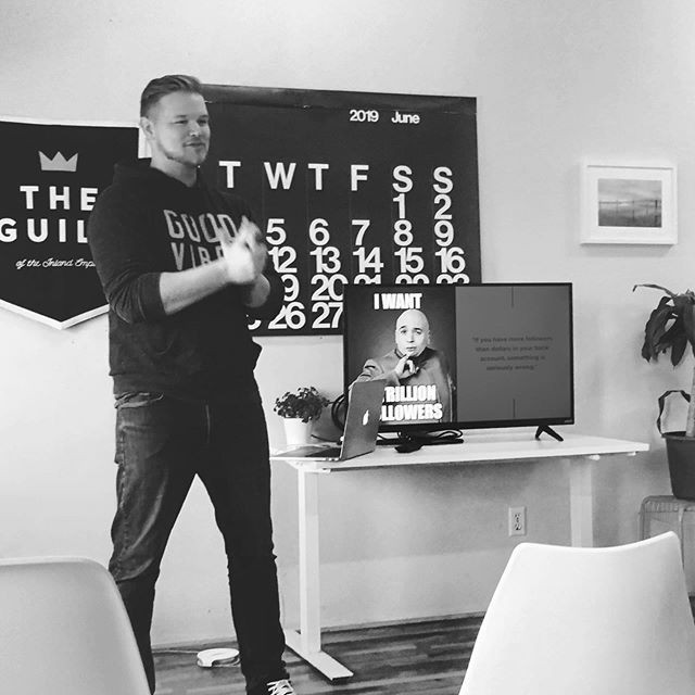 theguildcc's tweet photo. Big thanks to Brady for coming out and speaking at last night’s meetup! https://t.co/9ecr9oFfmr https://t.co/kLdonhecSq