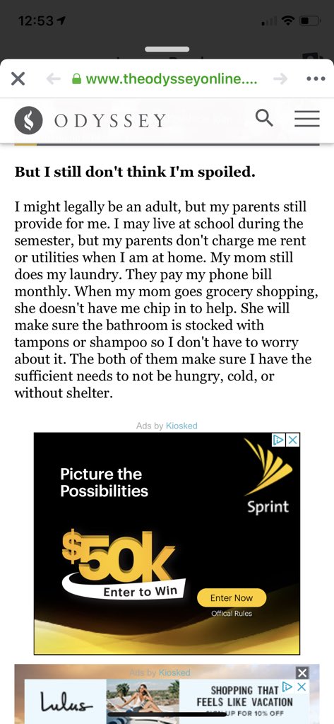 laurennicole112's tweet photo. You people that are always tweeting about kids parents paying for stuff need to read this. Hits so close to home even now. My parents would never watch me struggle & Iβve never went without. #badassparents #appreciatewhatyouhave https://t.co/4gLq1o82YG