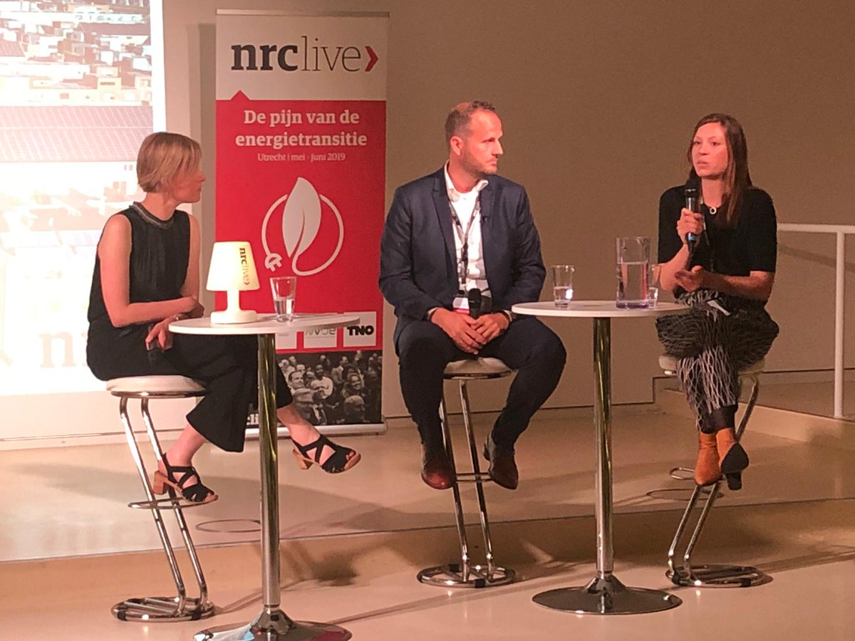 Onze collega <a href="/JadeOudejans/">Jade Oudejans</a> sprak bij @nrclive over de energietransitie. Thema van de avond: draagvlak in de wijk. Haar pleidooi “Betrek sleutelfiguren in de wijk vroegtijdig, zij kunnen je project maken of breken” Wat vind jij? #nieuweenergie #hetnieuwenormaal #duurzameleefwereld