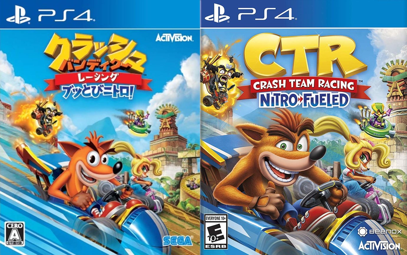 れんか クラッシュ バンディクー レーシング パッケージデザインを日本と海外で比較 クラッシュ バンディクーレーシング T Co Dt1uqz8byp Twitter