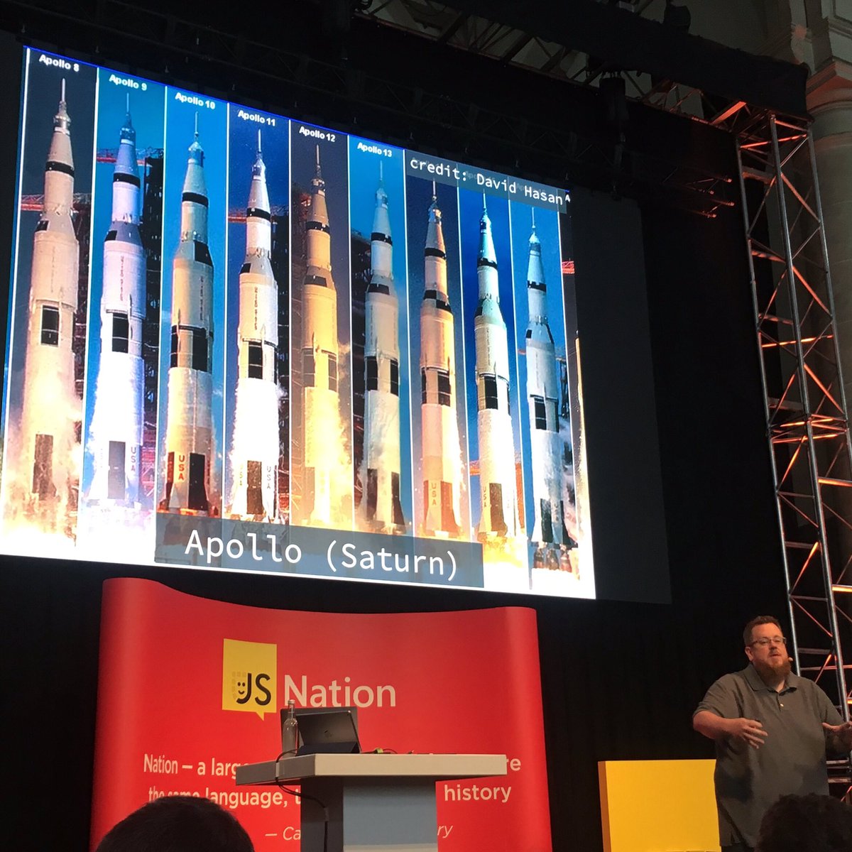 _platvorm's tweet photo. Nerdalert! We are attending #JSNation in Amsterdam. Great talk by @getify! https://t.co/dMyxG5JQek