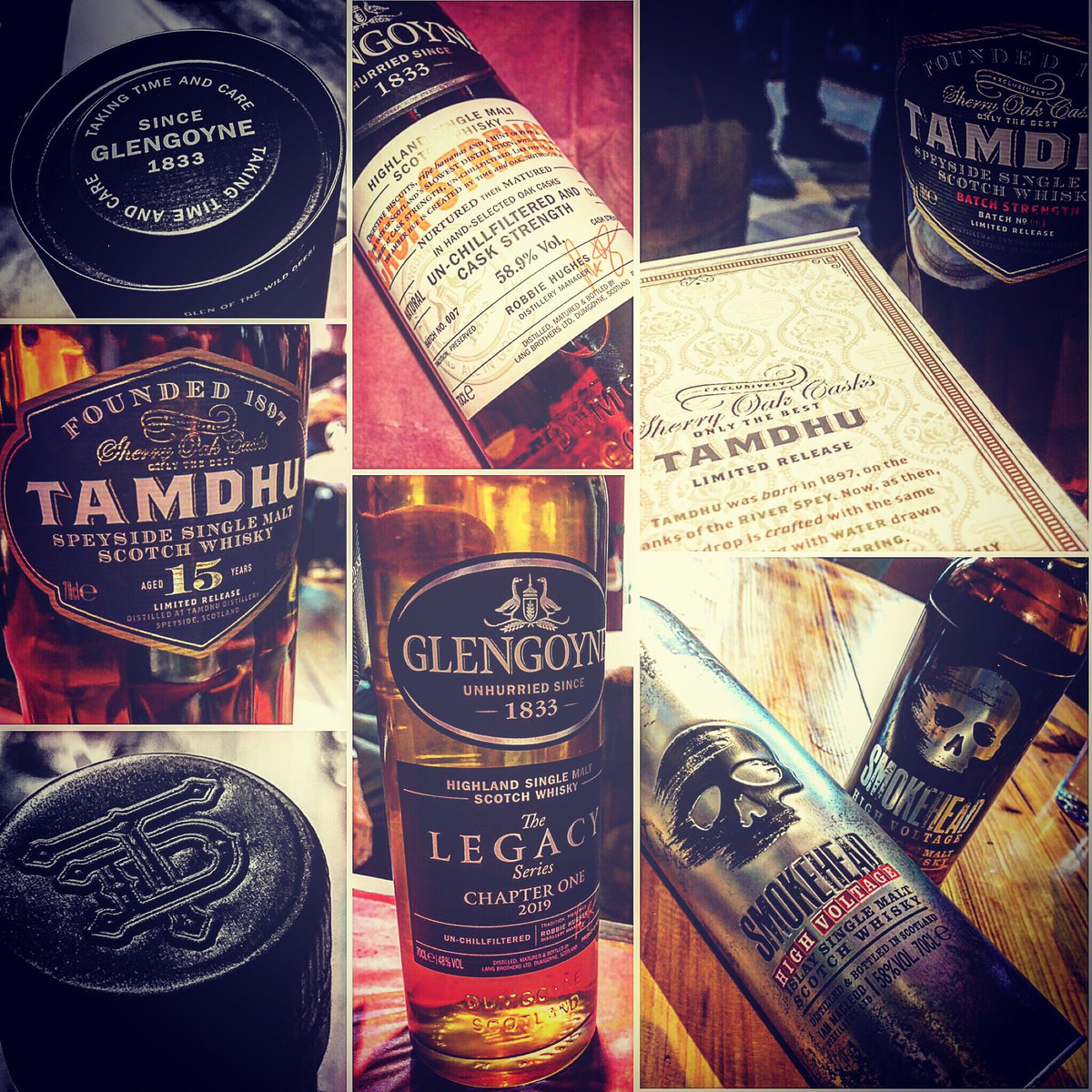 thejartroon's tweet photo. We have had 3 cancellations for our 6pm @glengoyne &amp; @tamdhuwhisky Sampling session tonight! 

Tickets are £9 and you get to taste 5 stunning drams from Ian McLeod Distillers inc the @smokeheadwhisky #highvoltage 

Contact @thejartroon To book your place! https://t.co/KcrrytnbVt
