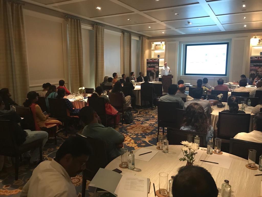 ukinchennai's tweet image. Fully packed house for ‘UK - TN Knowledge exchange workshop’ on #wastemanagement &amp;amp; #CircularEconomy in Chennai. Active participation from senior @chncorp officials - Commissioner, Deputy Commissioner and Chief Engineer #smartcitieschallenge #tech  @PilmoreBedford @natalietoms