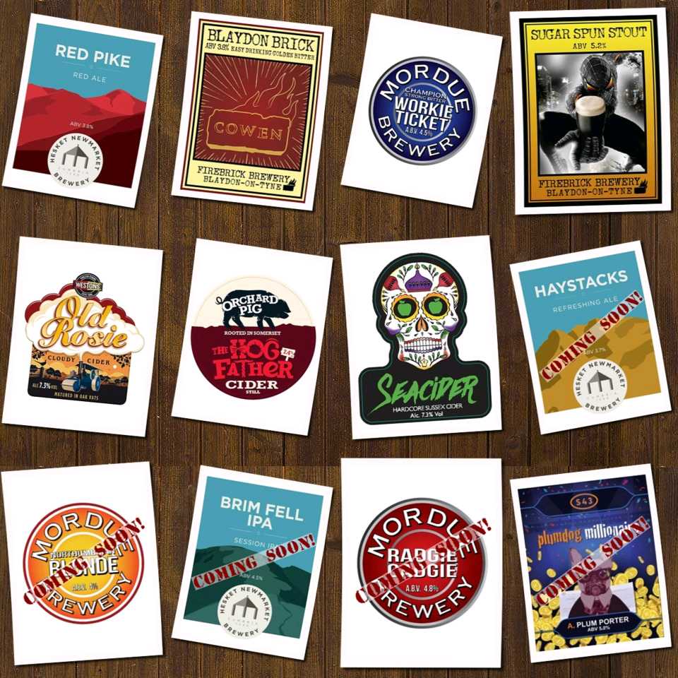 On the bar today!
Beer Board: goo.gl/KRa61r

<a href="/HesketBrewery/">Hesket Brewery</a> <a href="/firebrickbrew/">Firebrick Brewery</a> <a href="/MORDUEBREWERY/">MordueBrewery</a> @WestonsCiderMil <a href="/Orchardpig/">Orchard Pig</a> <a href="/SeaCiderSussex/">SeaCider</a>
#RealAleFinder