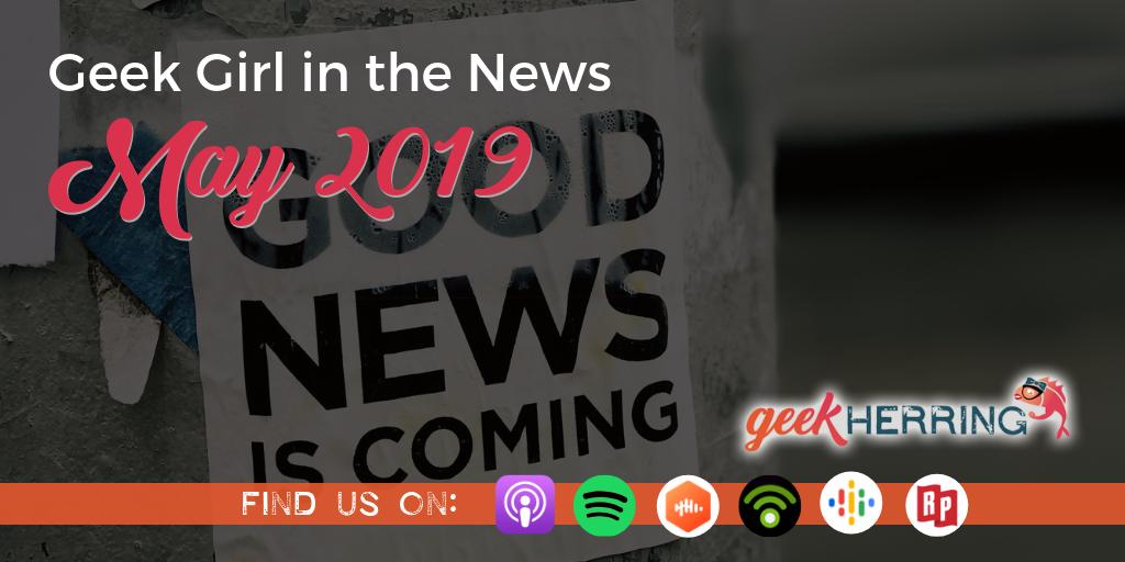 GeekHerring's tweet photo. Check out our latest episode: Geek Girl in the News for May 2019!
#gilette #pridemonth #lgbtq #abortion #prochoice #netflix #georgia #childmarriage #rpatz #batman #pathra #hearthstone #HearthstoneGrandmasters #geekfeminist #bingeworthy
https://t.co/EtndHyNNUM https://t.co/tNysWNgy3V