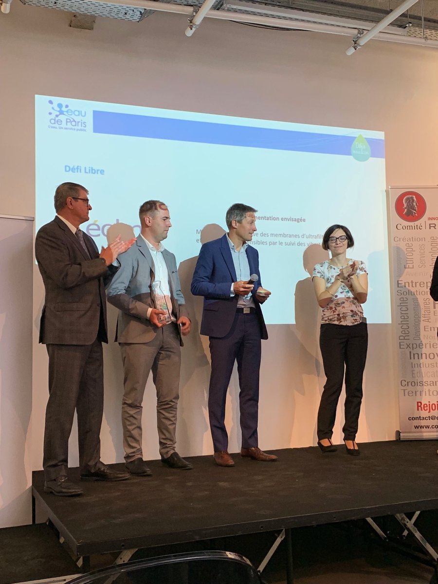 bobassistant's tweet photo. .@BobAssistant a re��u le prix du défi @EaudeParis remis par @Celia_Blauel Présidente et @JPGERAULT Président du @comiterichelieu ! #Maintenancepredictive #IIoT #Industrie40 https://t.co/hhL2ltYqcn