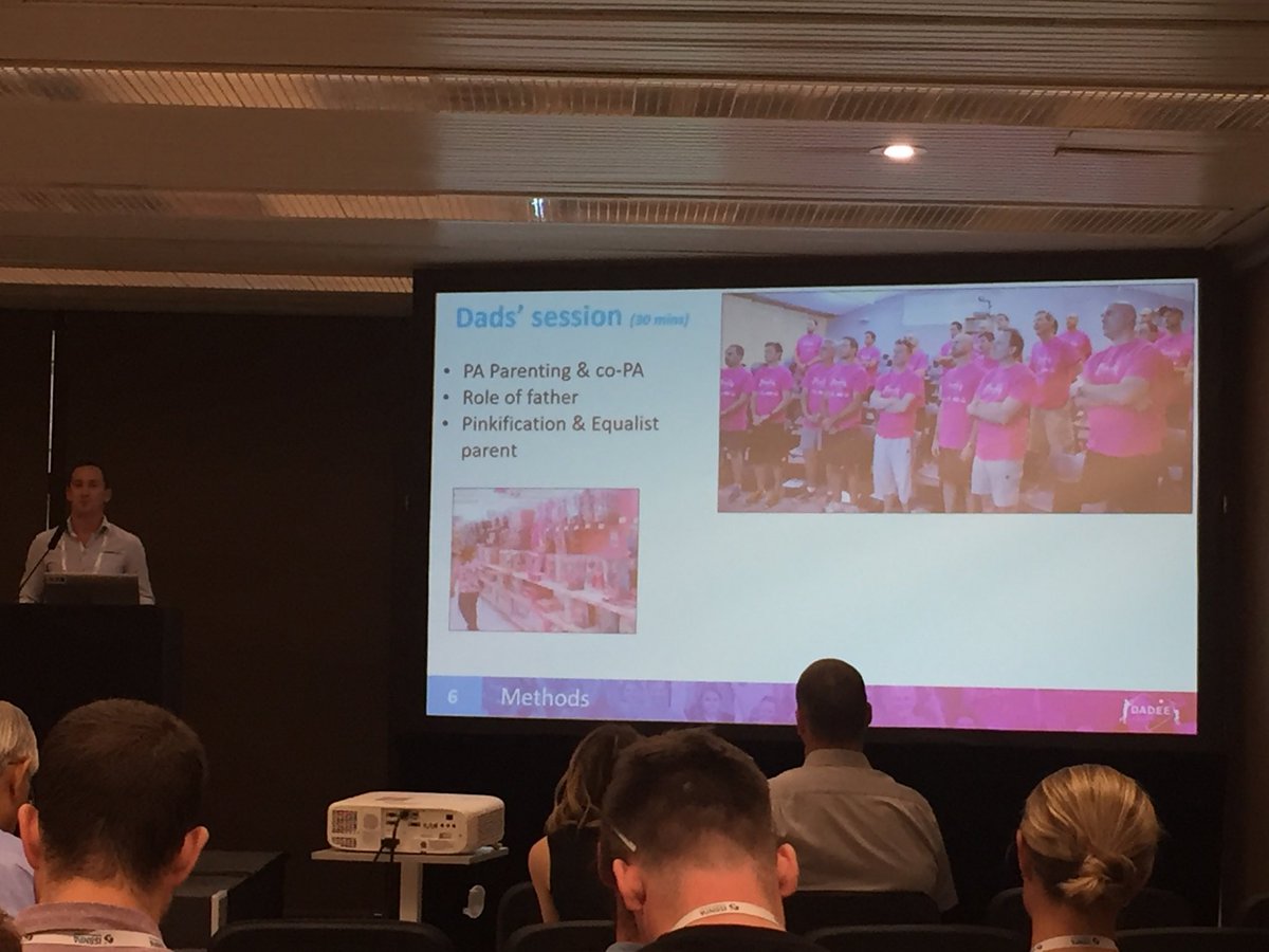 MarkRBeauchamp's tweet photo. A really outstanding presentation on a co-activity intervention involving dads and daughters by ⁦⁦@philmorgo⁩ ⁦@UONPRCPAN⁩ ⁦@DADEEprogram⁩ ⁦@ISBNPA⁩ https://t.co/VO7H6YpUFw