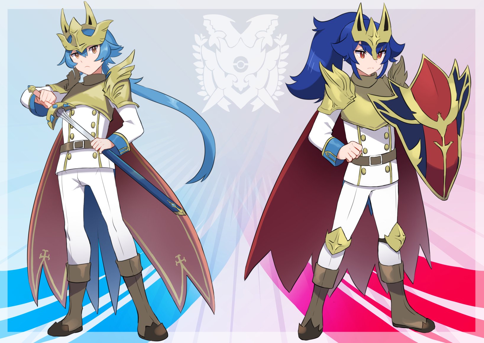 赤城くらげ 2月から依頼再開 在 Twitter 上 ザシアンとザマゼンタの擬人化 ポケモン剣盾 T Co Eh6iztvtrr Twitter