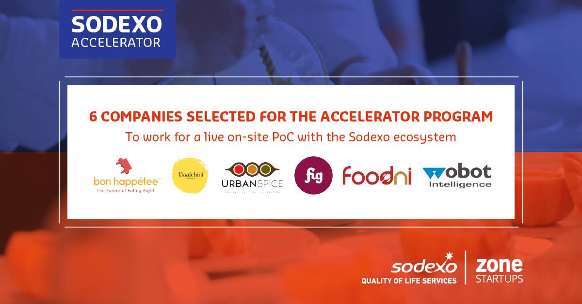ZoneStartUpsIn's tweet photo. Introducing the six #startups selected for a live PoC with Sodexo, under Sodexo Accelerator, to improve corporate food experiences for Sodexo’s clients and consumers.
#FoodAtWork  #SodexoAcclerator https://t.co/FZfoBmmThs