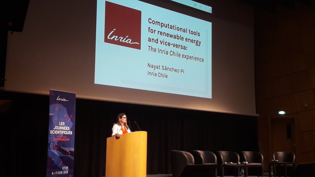 Inria's tweet photo. #JSInria2019 | Session 7⃣ La recherche scientifique dans l’anthropocène : énergies, environnement (2/2)
👥 Ana Busic & @NayatSanchezPi exposent leurs recherches pour cette dernière session des #JSInria2019 https://t.co/IoFBz3wqjj