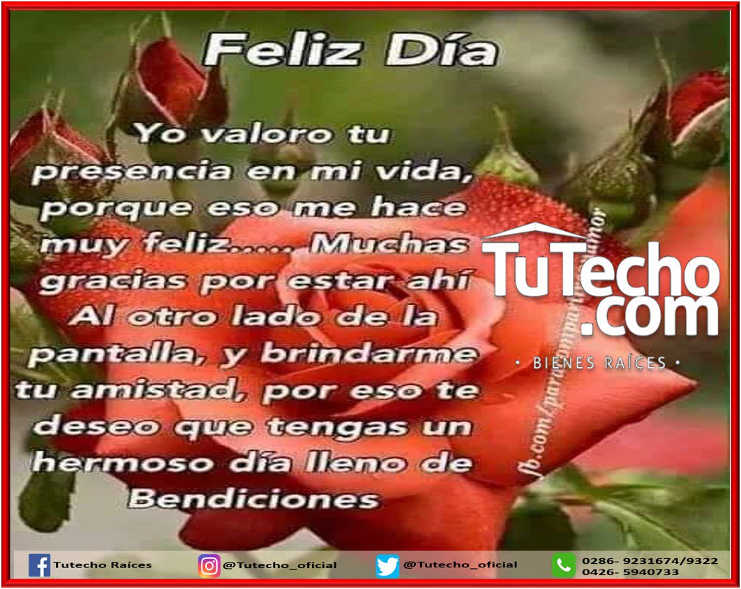 tutecho_oficial's tweet photo. muy buenos días... Que tenga un día lleno de bendiciones #07junio #inmobiliaria #tutecho.com #inmuebles #pzo #Bolívar #Venezuela #inmueblevenezuela #asesorinmobiliario #ciebo #venta #alquiler #ofertas #negocios #asesor #compras #apartamento #casa #houses #terreno https://t.co/l0rQiZdq3g
