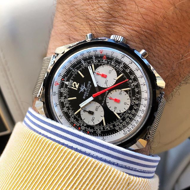 WatchFred_IG's tweet photo. #vintagechronograph ❤️ on a #NaviFriday - with the #Navitimer ref. 816 from 1968.
.
big, #bold, surprisingly comfortable considering the 48mm steel case. .
#watchesofinstagram #legendaryfuture #squadonamission #aviatorwatch #twinplane #breitling #vintage… https://t.co/6GUB072Lge https://t.co/lEVQBHq72v
