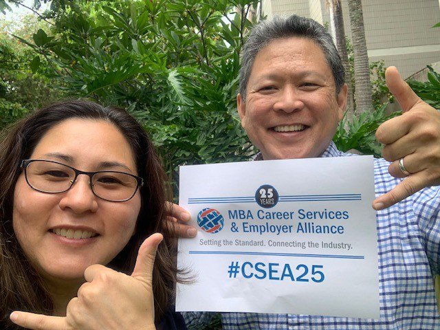 CSEAglobal's tweet photo. When members visit each other's school, they take a selfie celebrating our 25th anniversary! #CSEA25 @ShidlerCollege @caseweatherhead https://t.co/WC7HUBXe6M