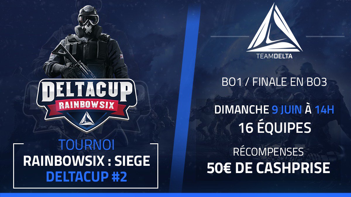 TeamDeltaFR's tweet image. Les inscriptions sont maintenant complètes, mais ils vous reste encore une chance d'y participer en vous inscrivants sur la liste d'attente !!
urlz.fr/9Wcv
#RainbowSix  #cashprize