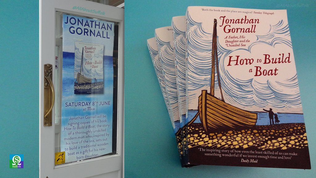 #Suffolk author @JonathanGornall will be signing ✍️ copies of his fascinating book 'How To Build A Boat' @howtobuildaboat in Waterstones in Ipswich on Saturday 8 June from 11:00 to 13:00. 🙂

#Suffolk #HowToBuildABoat