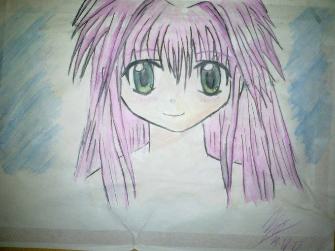 #画力変化ビフォーアフター
2003>2009>2016>2018
一番古いの絵はピンク髪なので
ピンク髪ピックアップしました 