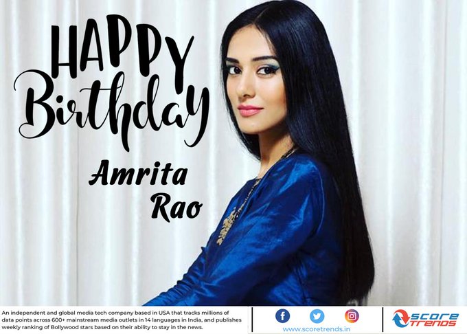 Amrita Rao’s Birthday Celebration | HappyBday.to