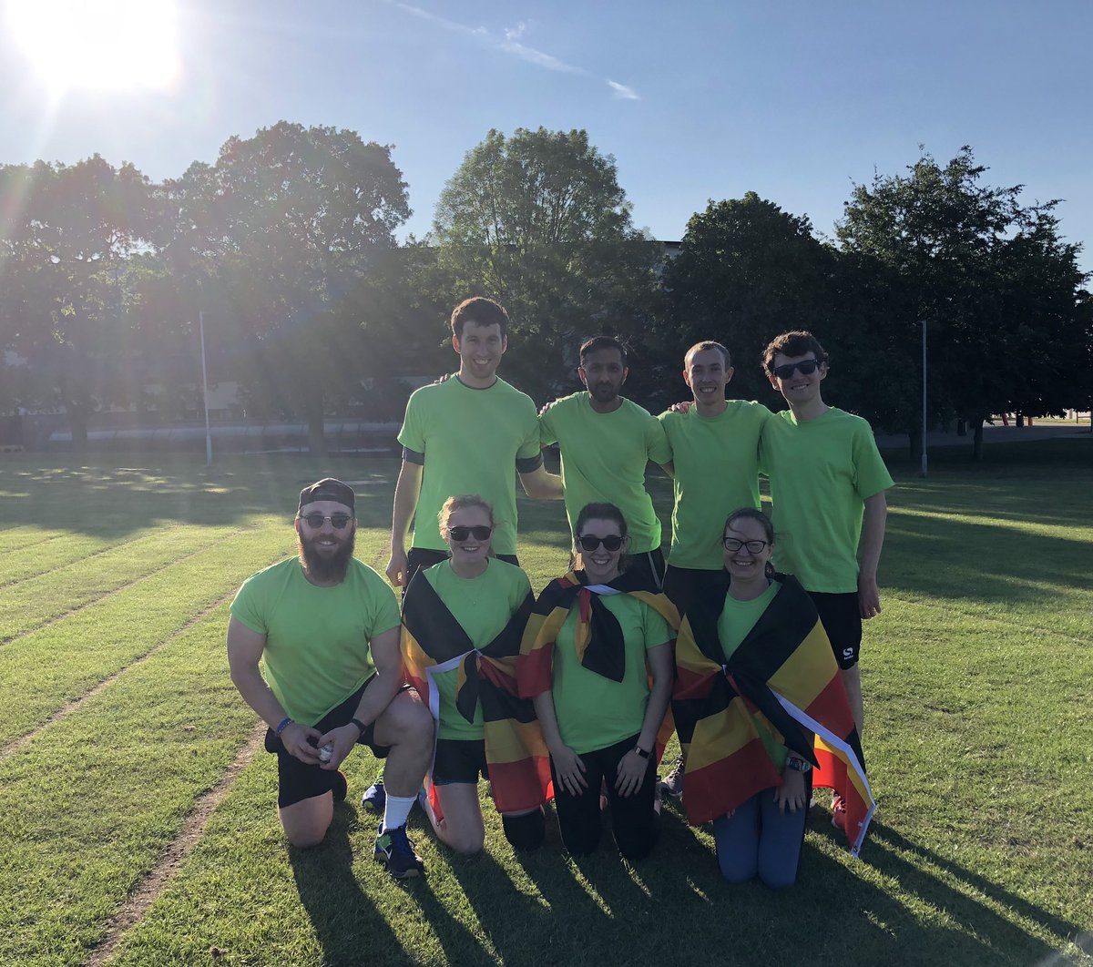 lucy_slavin's tweet photo. Great evening @LR_Sport workplace World Cup representing team @YouthSportTrust / Uganda #stayactive #volleyball #handball #rounders #challengeyourself #workplacewellness #keepthebat https://t.co/kqKgUZzZr9