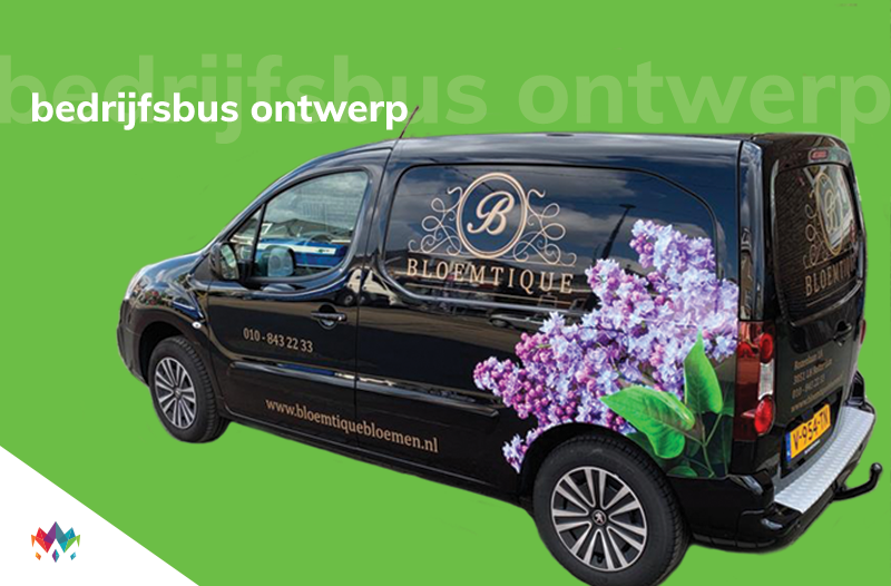 🤩 Voor onze klant Bloemtique Bloemen een prachtig bedrijfsbus ontwerp mogen maken 🤩 Het resultaat mag er wezen al zeggen wij het zelf. 🏆