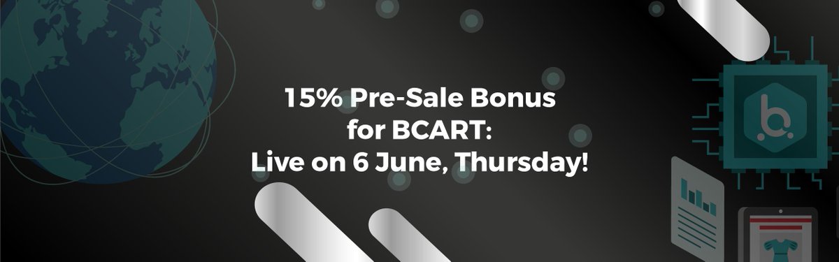 blockcart's tweet photo. BCART Token Pre-Sale is Live NOW!

Get a 15% bonus on your BCART token purchase from today 6 June 2019 to 31 July 11:59am (GMT+8!). Find out how to purchase your tokens with our step-by-step guide:

https://t.co/8oV0tPPqTW

#blockchain #tokensale #cryptocurrency https://t.co/q8T6WAqrd0