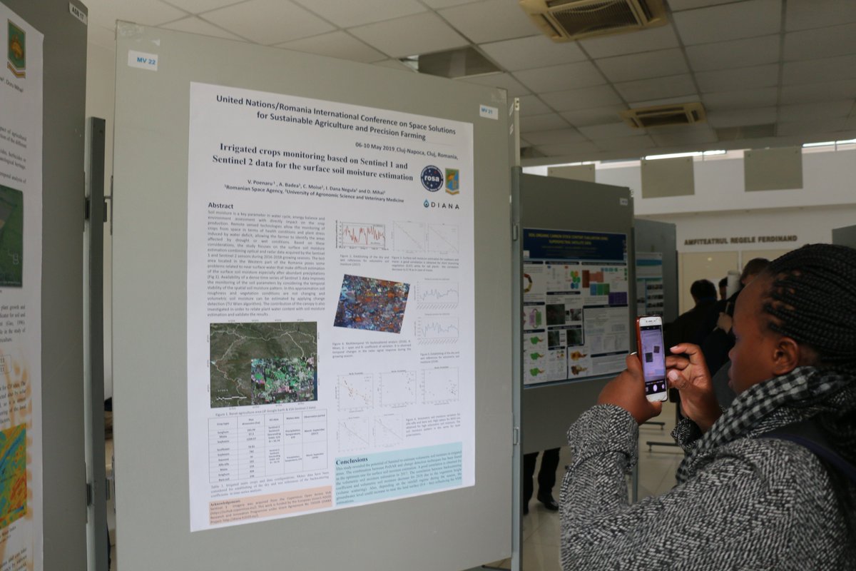 DIANA posters were showcased on both ESA Living Planet Symposium &amp; United Nations International Conference on Space Solutions for Sustainable Agriculture and Precision Farming, by partner ROSA!