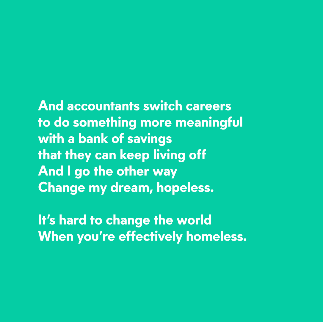 Mudfishblog's tweet photo. A poem about not having a place in London to call home home. #couchsurfing #teacoaster #generationrent #gentrification #newwriting https://t.co/xdcmGXGX3l