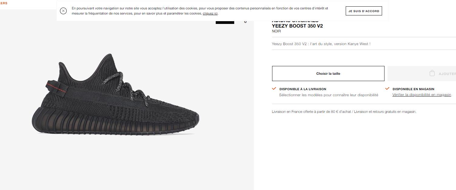 yeezy magasin