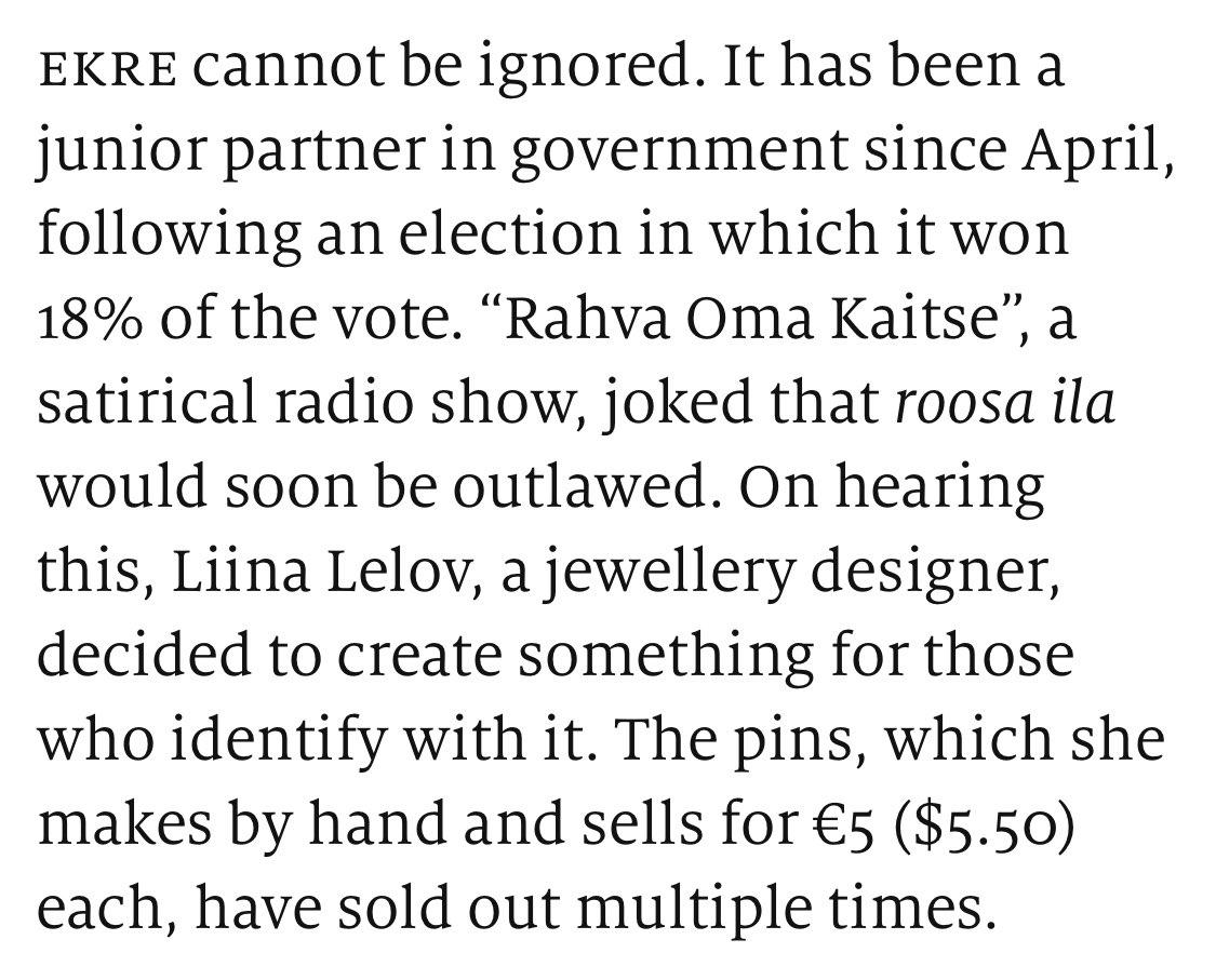 viljararakas's tweet image. ‘Rahva Oma Kaitse’ on jõudnud The Economisti veergudele. Oli juba ammu aeg 💪