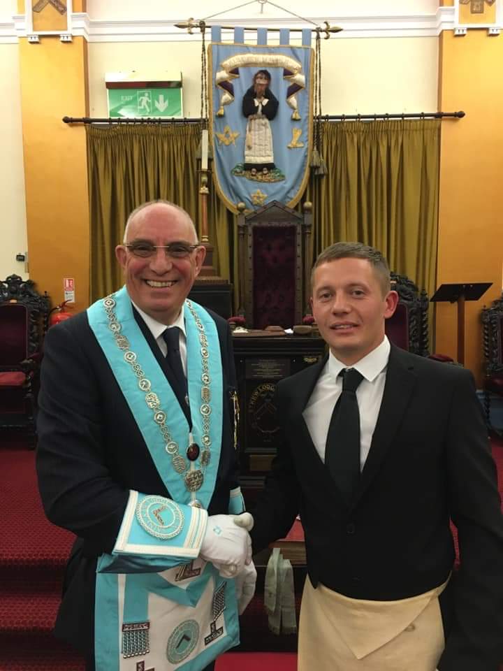 Join us in welcoming our new Brother. Bro Chris Cooke, initiated on Tuesday in excellent manner by the WM. <a href="/PGLSomerset/">Somerset Freemasons</a> <a href="/TheAdairClub/">The Adair Club</a>