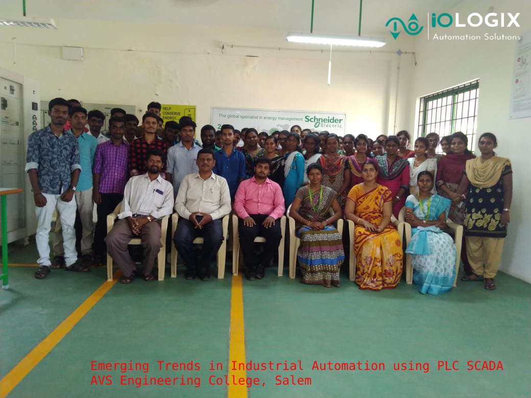 IOLOGIX_twit's tweet photo. Industrial Automation PLC SCADA training @ AVS Engineering College, Salem.
#PLC #SCADA #AVSEC #Industrialautomation #plctraining #plccourses #workshop #seminor #engineering #EEE #plcprogramming #plcandscada #valueaddedcourses #training #automation #institute https://t.co/l4gPDAKE2p