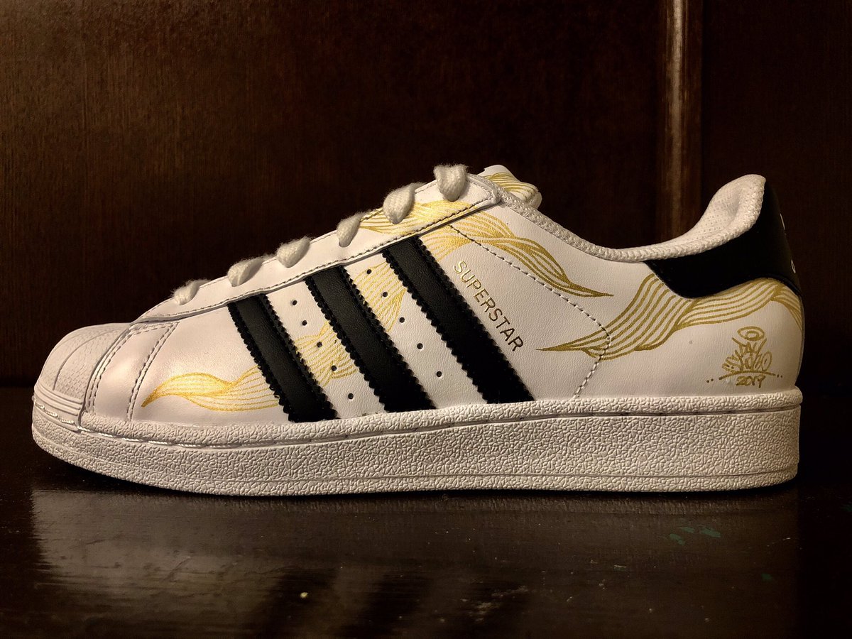 painted adidas superstars