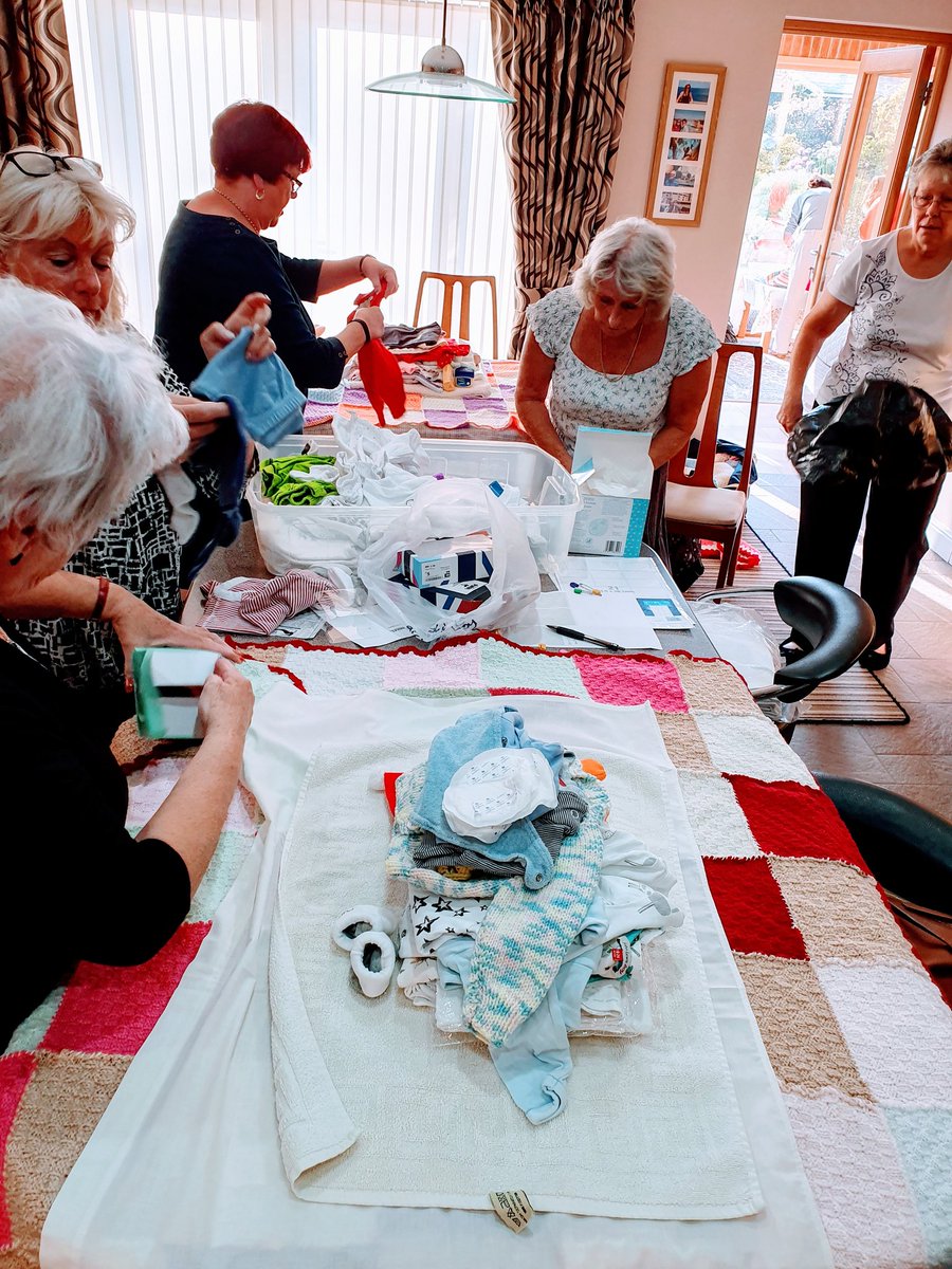 Knit and natter or pick, pack and chat as we nicknamed it. <a href="/PoliceAidConvoy/">Police Aid Convoys</a>