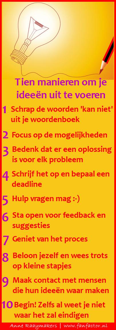 Tien manieren om je ideeën uit te voeren buff.ly/31ffzZt
