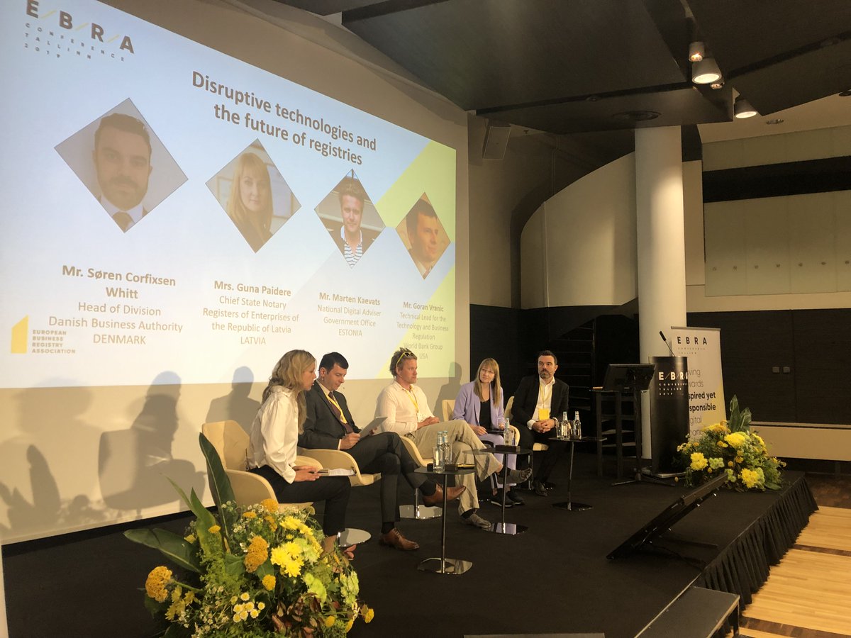 Disruptive technologies and the future of registers is discussed during the panel.
#EBRATallinn